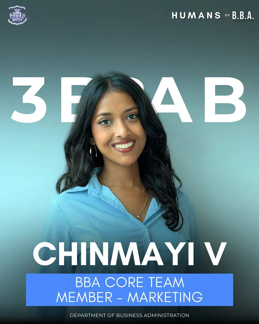 chinmayi-v, 3 BBA A — BBA Core Team Student Marketing Head